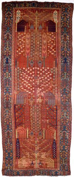 Early Antique Persian Bakhshayesh Long Rug 5 8 x 14 6  - 4318925