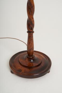 Early Art Deco Birch Floor Lamp - 2780630