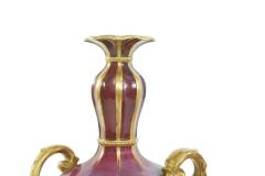 Early Art Nouveau Gilt Porcelain Pair Vase - 2288859