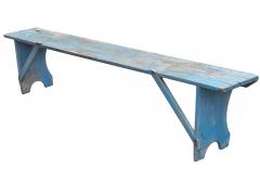 Early Bench With Blue Paint - 3259889