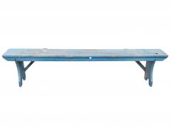 Early Bench With Blue Paint - 3259890