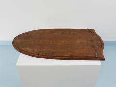 Early Biedermeier Large Antique Pearwood Shield Wall Mirror Vienna 1820s - 4662481