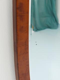Early Biedermeier Large Antique Pearwood Shield Wall Mirror Vienna 1820s - 4662488