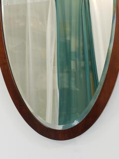 Early Biedermeier Large Antique Pearwood Shield Wall Mirror Vienna 1820s - 4662491