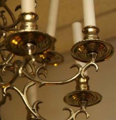 Early Brass Fifteen Arm Chandelier - 2152664