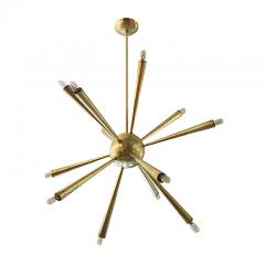 Early Brass Sputnik Chandelier Italy 1950s - 132993