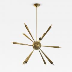Early Brass Sputnik Chandelier Italy 1950s - 133111