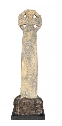 Early Celtic Stone Sculptural Headstone From Cornwall England - 4474201