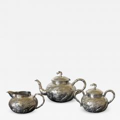 Early Chinese Export Silver Tea Service by Cutshing - 2747897