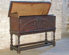 Early English Oak Coffer on Stand - 4370220