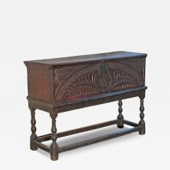 Early English Oak Coffer on Stand - 4370275
