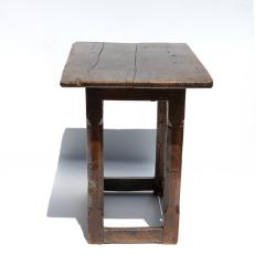 Early French Oak Side Table with Chamfered Legs French circa 1680 - 4436131