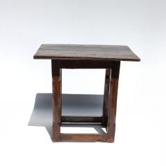 Early French Oak Side Table with Chamfered Legs French circa 1680 - 4436132