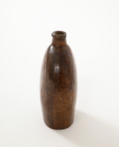Early French Wooden Flask France c 1750 Inititaled - 2938005