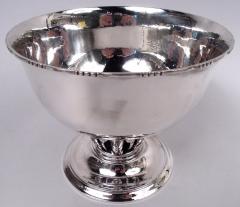 Early Georg Jensen Danish Modern Sterling Silver Louvre Bowl - 4107169