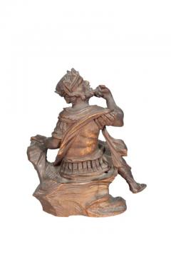 Early Italian Carved Figure Of A Seated King - 4139104