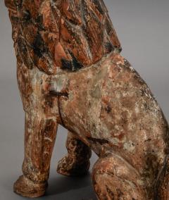 Early Japanese Sculpture of Koma Inu Korean Dog  - 3889355