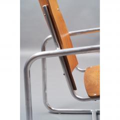 Early Modernist Pair of Tubular Armchairs Italy 1930s - 307420