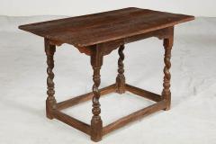 Early Oak Barley Twist Center Table - 3659623