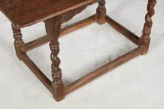 Early Oak Barley Twist Center Table - 3659624