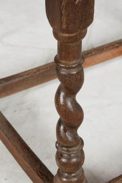 Early Oak Barley Twist Center Table - 3659625