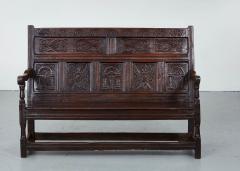 Early Oak Wainscot Settle - 2621525
