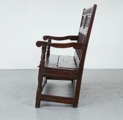 Early Oak Wainscot Settle - 2621528