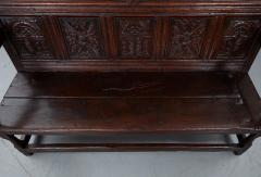 Early Oak Wainscot Settle - 2621531