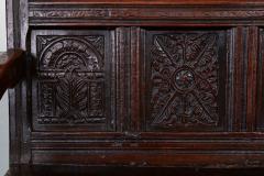 Early Oak Wainscot Settle - 2621533