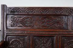 Early Oak Wainscot Settle - 2621534