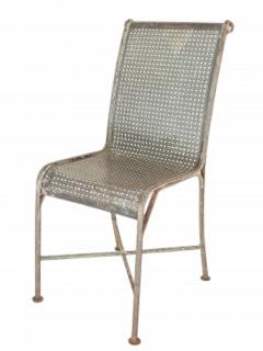 Early Perforated Iron Garden Chair - 1277648