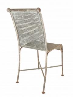 Early Perforated Iron Garden Chair - 1277651