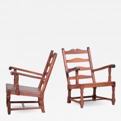 Early Scandinavian Modern pair of Pine armchairs - 2040788