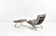 Early Sinus Zebra Leather Lounge Chair by Adolf Schr pfer for COR Germany 1976 - 2193305