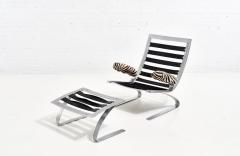 Early Sinus Zebra Leather Lounge Chair by Adolf Schr pfer for COR Germany 1976 - 2193306