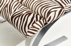 Early Sinus Zebra Leather Lounge Chair by Adolf Schr pfer for COR Germany 1976 - 2193308