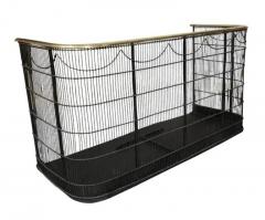 Early Victorian Brass And Wrought Iron Fireplace Screen - 4145507