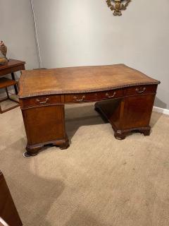 Early Victorian Burl Walnut 2 Pedestal Desk - 2550160