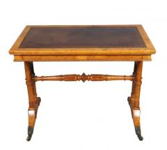 Early Victorian Burr Elm Writing Table - 4141004