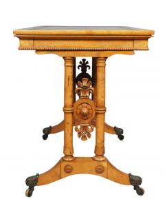 Early Victorian Burr Elm Writing Table - 4141008