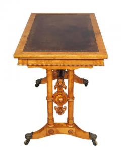 Early Victorian Burr Elm Writing Table - 4141034
