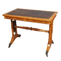 Early Victorian Burr Elm Writing Table - 4141076
