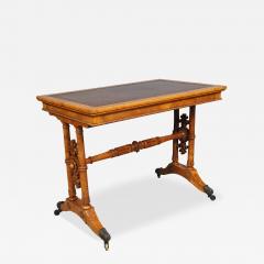 Early Victorian Burr Elm Writing Table - 4153729