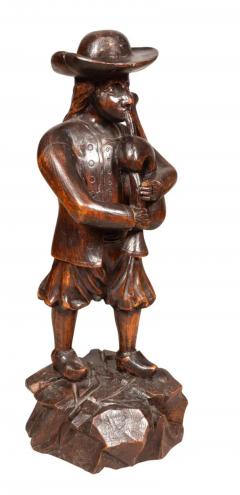 Early Victorian Carving Of A Bagpiper - 4138728
