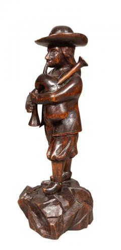 Early Victorian Carving Of A Bagpiper - 4138768
