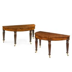 Early Victorian mahogany console tables attributed to Gillows - 2252674