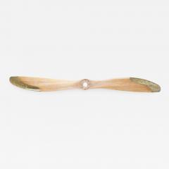 Early Wood Brass Airplane Propeller - 646284