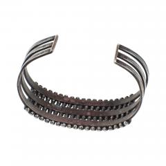 Early Zuni petit point bracelet with rectangular stones - 4099562