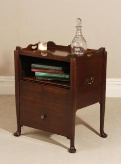 Early and Rare Georgian Mahogany Bedside Cabinet Commode Tray Table - 1137545