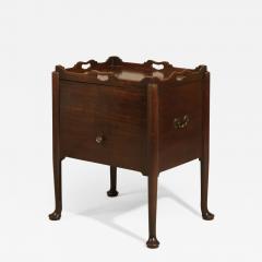 Early and Rare Georgian Mahogany Bedside Cabinet Commode Tray Table - 1138202